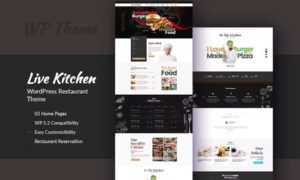 Livekitchen – Restaurant Cafe WordPress Theme