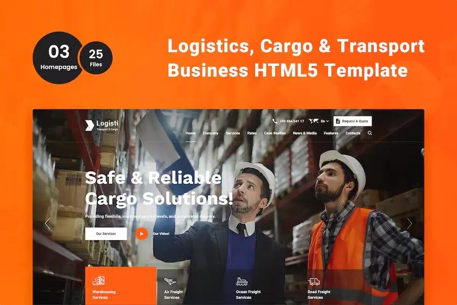 Logisti – Logistics & Transport HTML5 Template