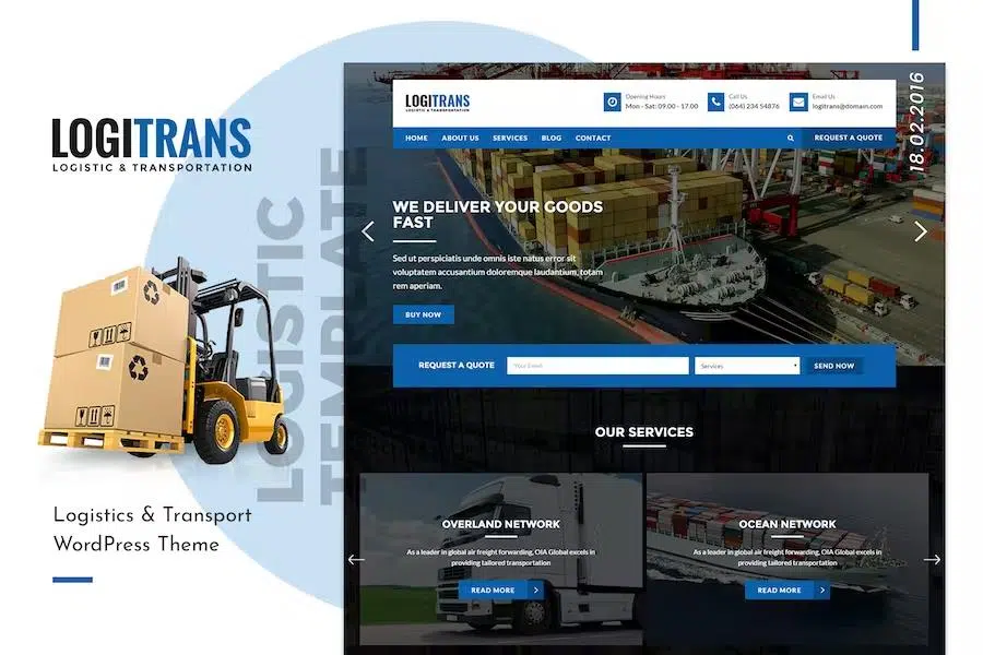 LogiTrans – Logistic and Transportation HTML Template