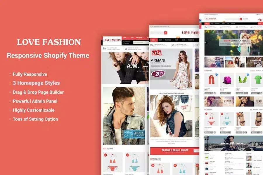 LoveFashion – Responsive Multipurpose Sections Drag & Drop Builder Shopify Theme