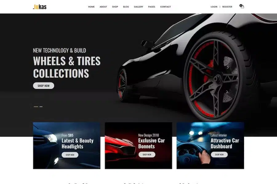 Lukas – Car Parts Store eCommerce HTML Template