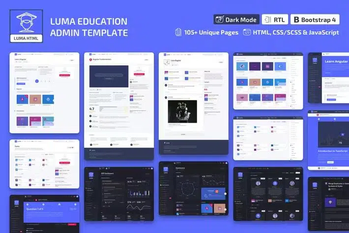 Luma – Education HTML Learning Management System Admin Template