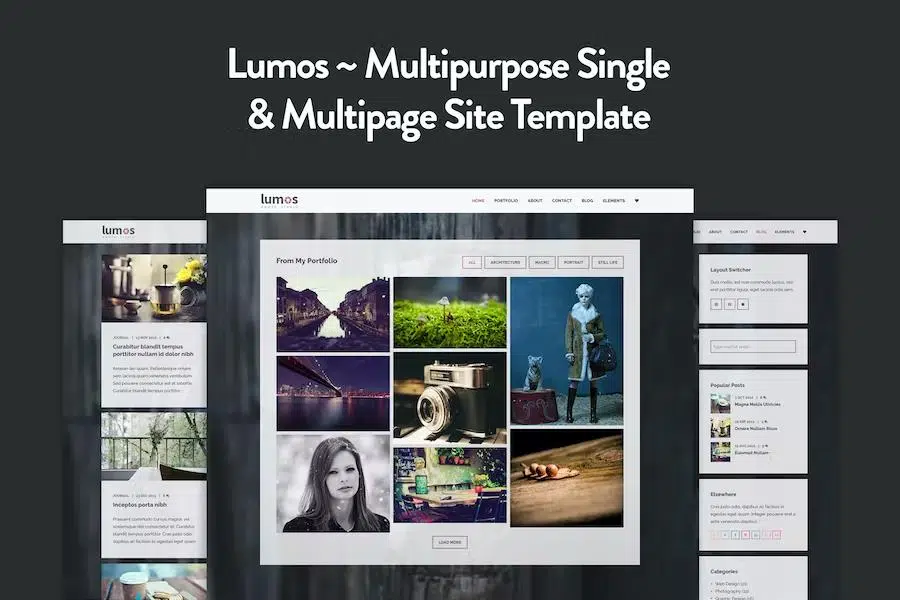 Lumos – Photography Template for Photographers