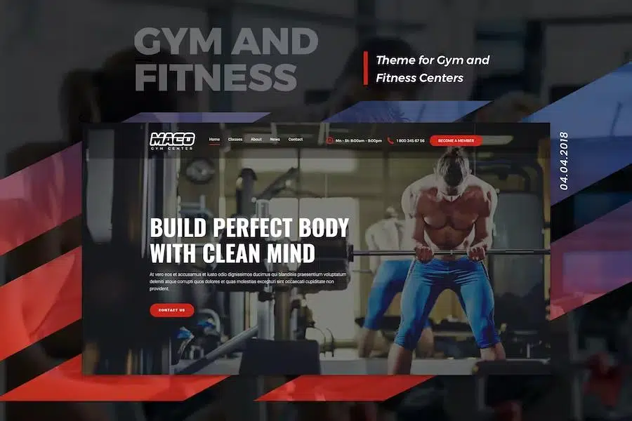 Maco – Gym and Fitness WordPress Theme