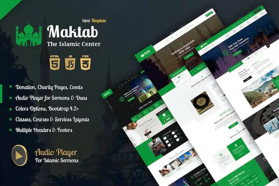 Maktab – Islamic Institute Responsive HTML Template