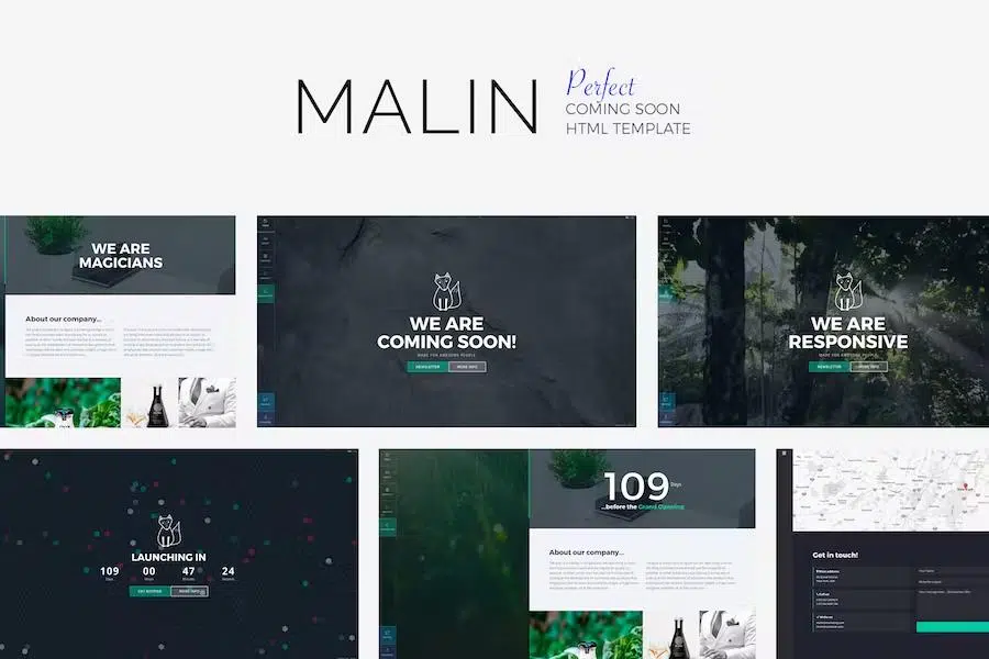 MALIN – Perfect Coming Soon Template