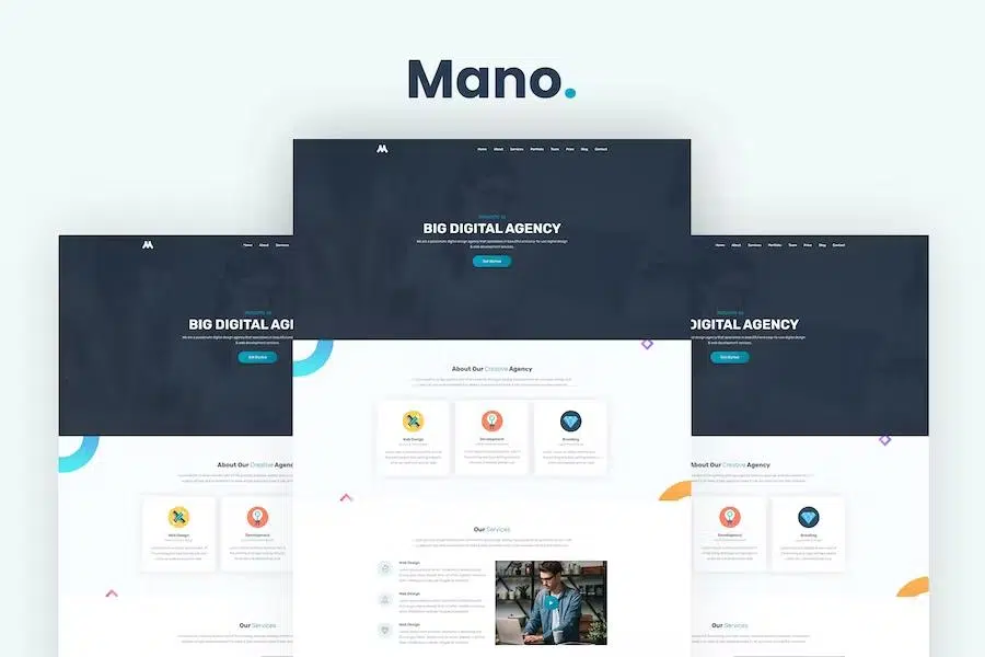 Mano – One Page Parallax