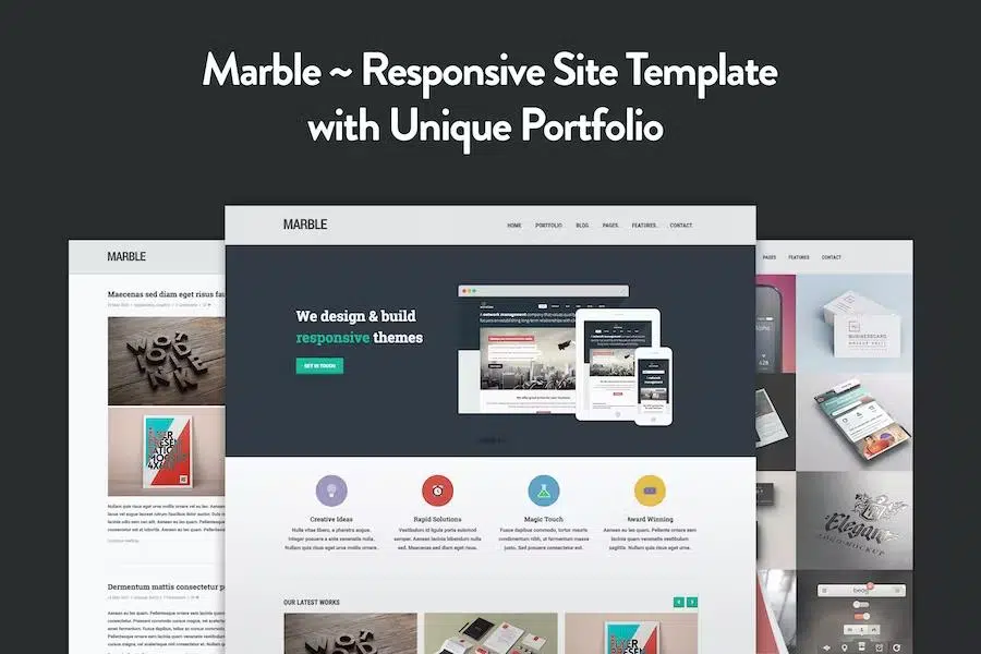 Marble – Flat Responsive HTML5 Template