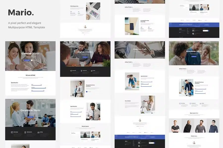 Mario. – Creative Agency HTML Template