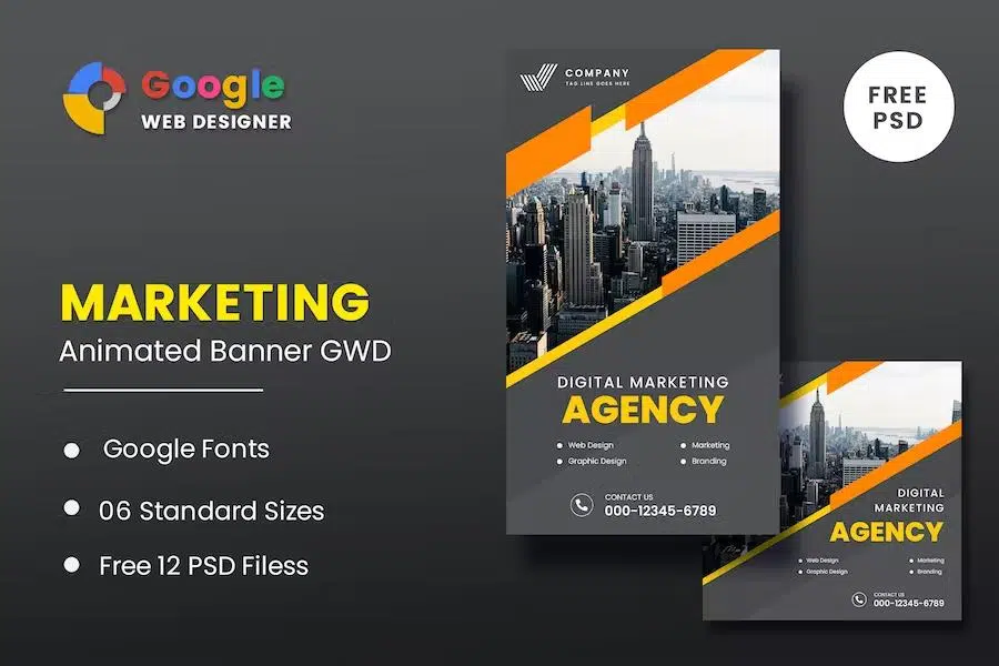 Marketing Animated Banner Google Web Designer