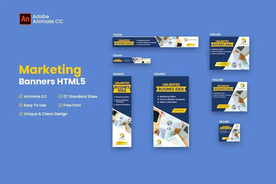 Marketing Banner Ad HTML5 – Animate CC