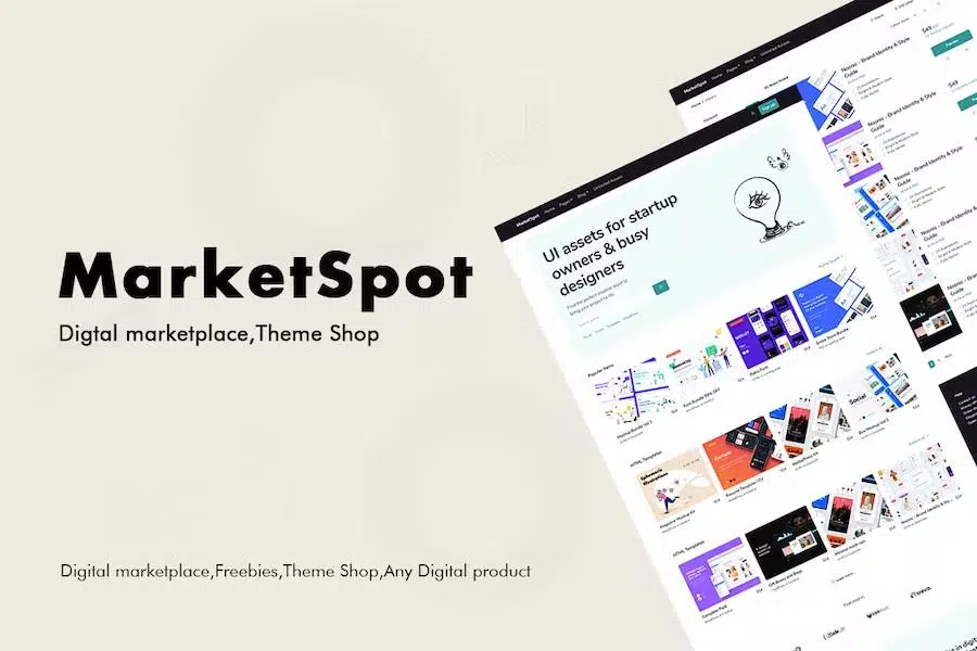 Marketspot – Digital Marketplace Template for Creative Shops