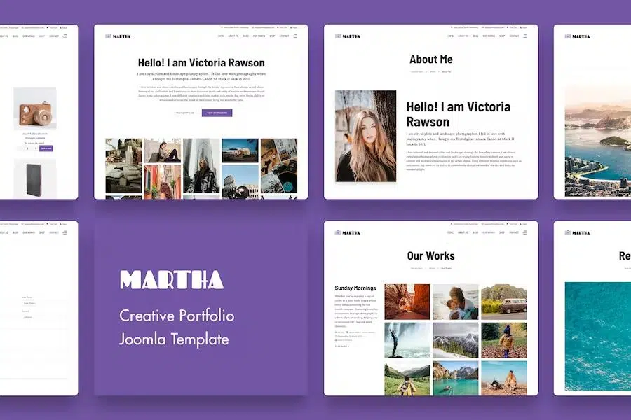 Martha – Creative Portfolio Joomla 4 Template Latest Version