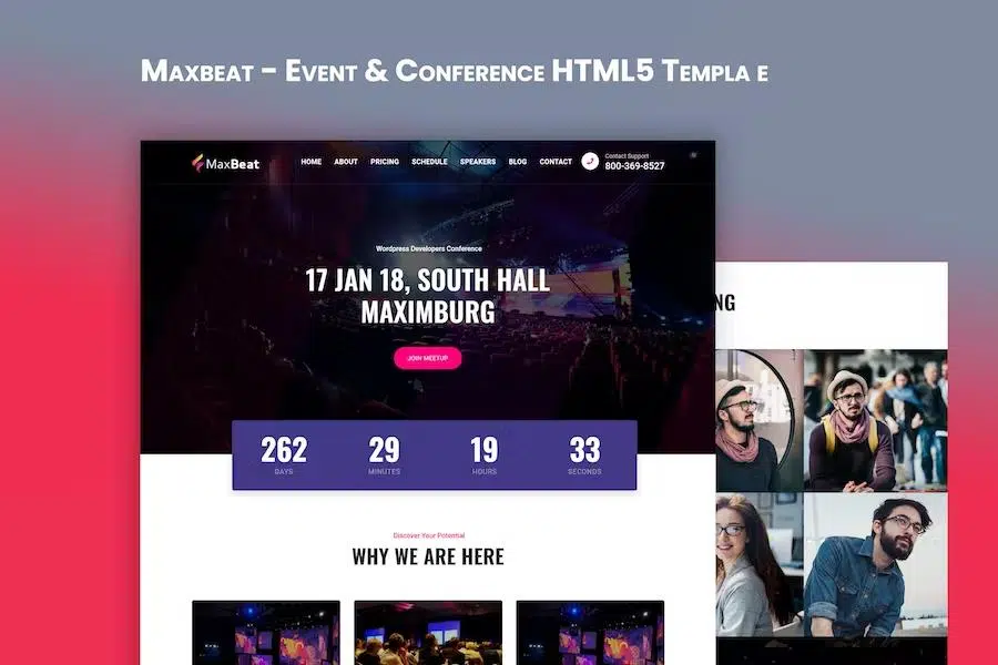 Maxbeat – Event & Conference HTML5 Template