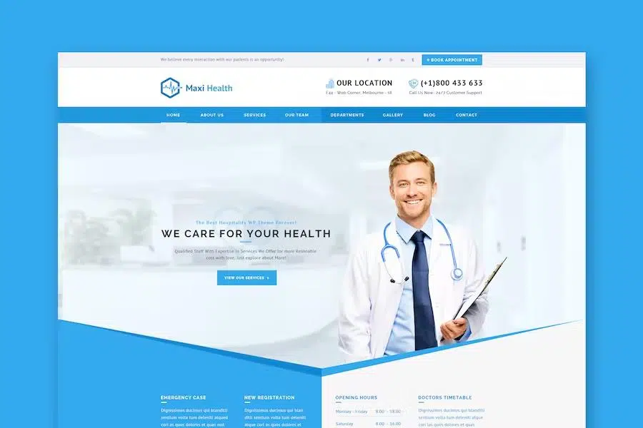 Maxi Health – Responsive HTML Template