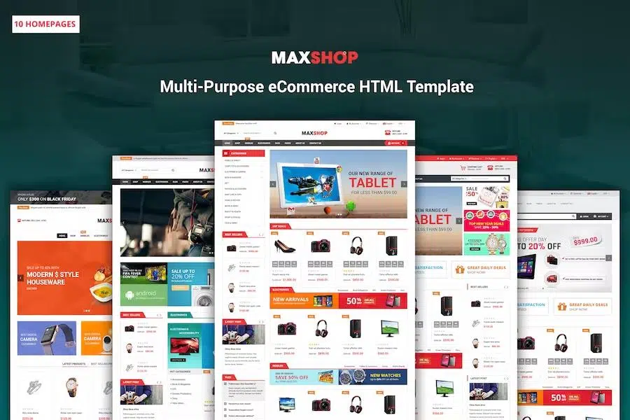 Maxshop – Responsive & Multi-Purpose eCommerce HTML Template