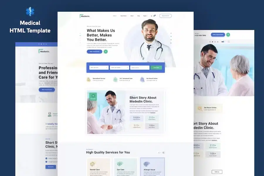 Medenin – Medical & Health Website Template