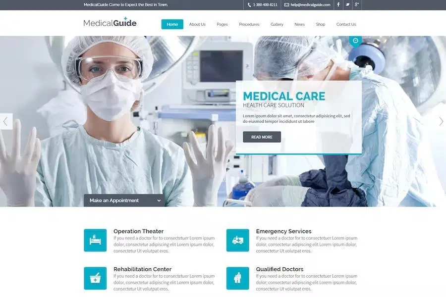 MedicalGuide – Responsive HTML Template