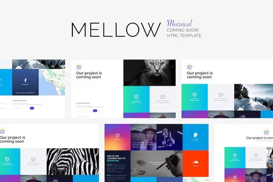 MELLOW – Mozaïcal Coming Soon Template