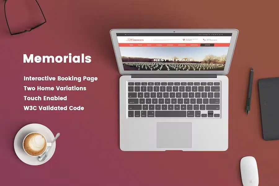 Memorials – Funeral & Cemeteries HTML5 Template