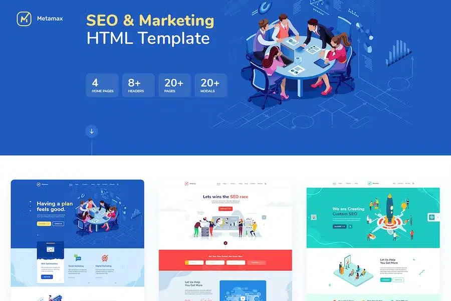 MetaMax – SEO and Marketing HTML Template