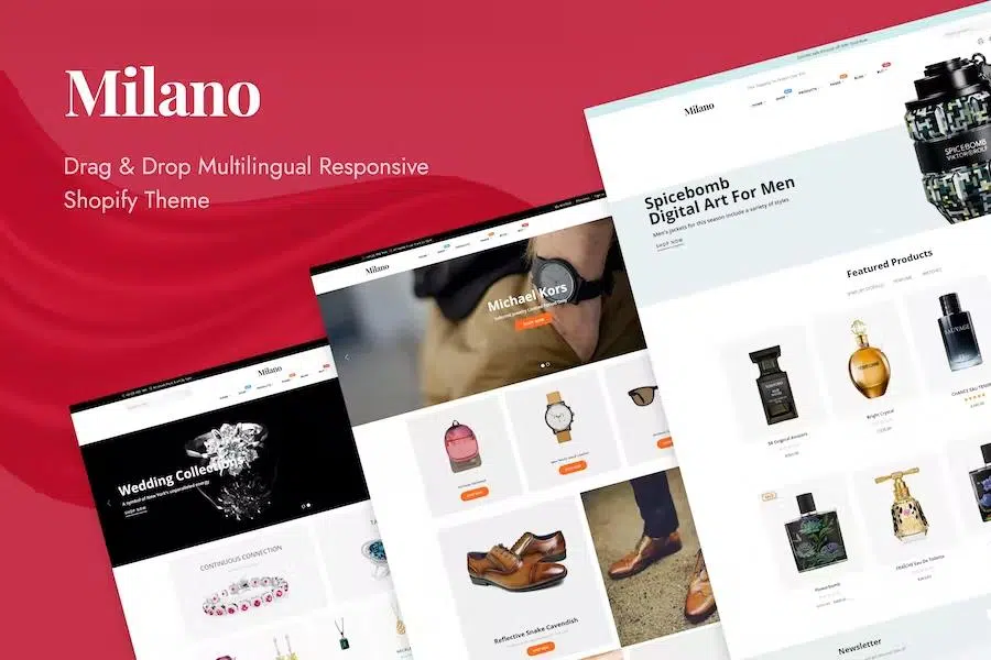 Milano – Drag & Drop Multilingual Responsive Shopify Theme