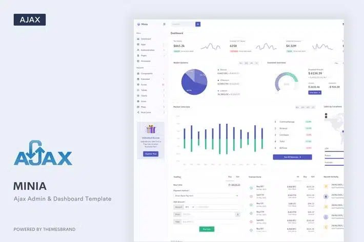 Minia – Ajax Admin & Dashboard Template