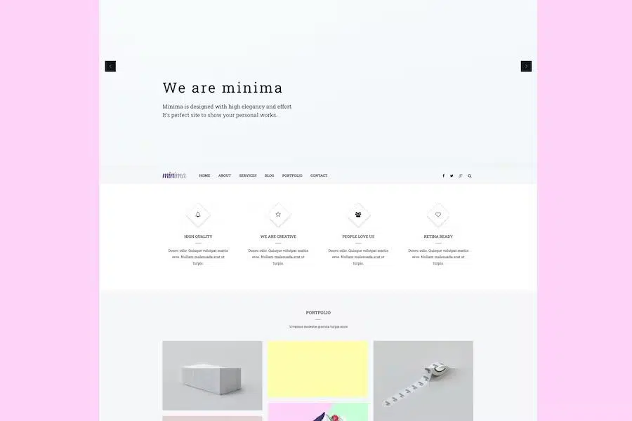 Minima – Creative & Professional Joomla Template