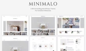 Minimalo – A Minimal Blog WordPress Theme for Creative Websites