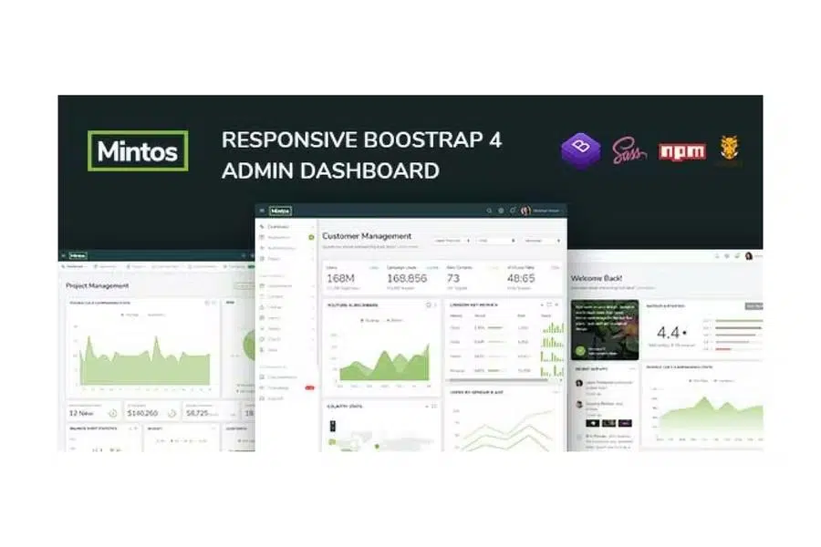 Mintos – Responsive Bootstrap 4 Admin Dashboard Template