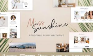 Miss Sunshine – Women Lifestyle Blog WordPress Theme