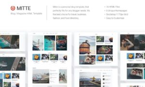 Mite – Simple Blog HTML5 Template