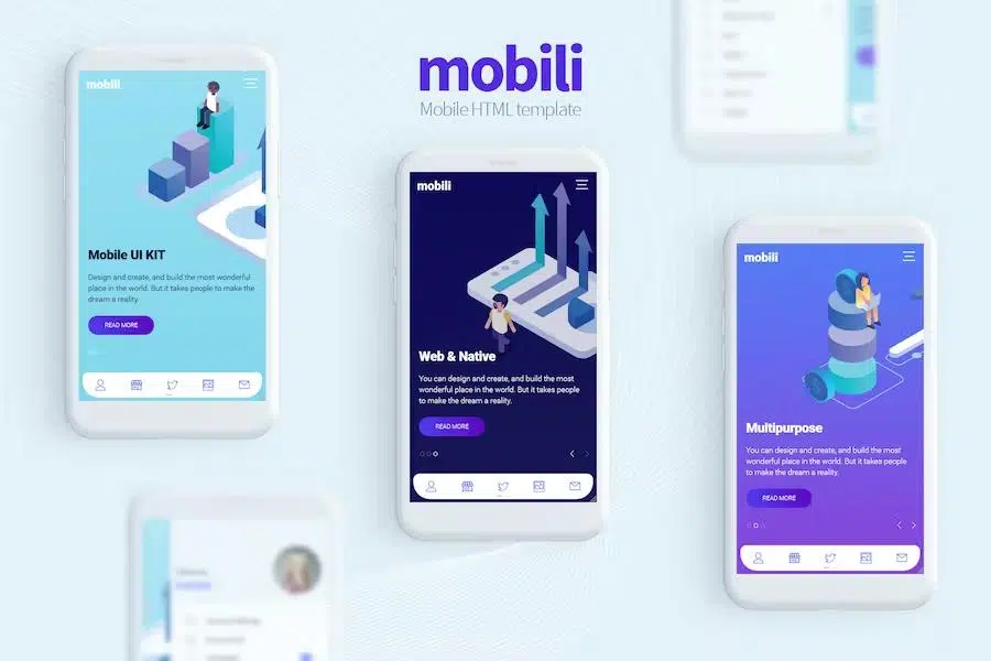 Mobili – HTML Mobile Template