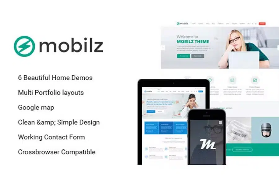 Mobilz – Responsive Multi-Purpose HTML Template