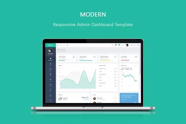 Modern – Responsive Admin Dashboard Template