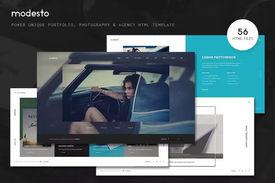 Modesto – Power Unique Portfolio, Photography & Agency HTML Template