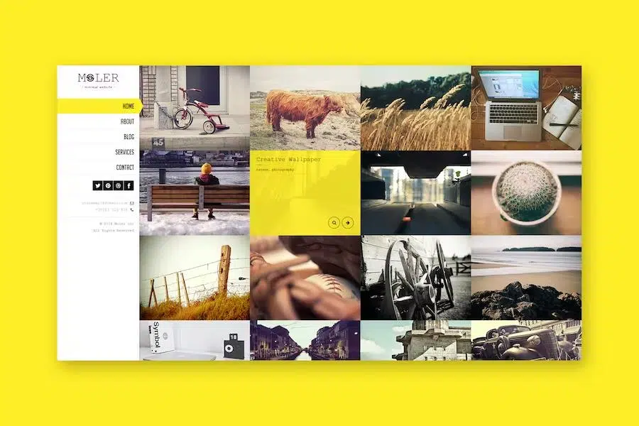 Moler – Full Screen Portfolio Template