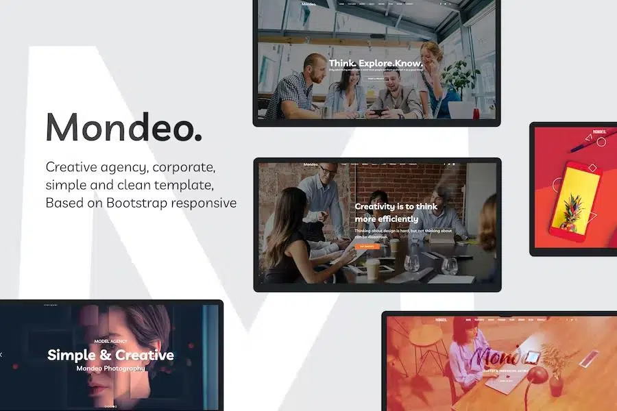 Mondeo – One Page Creative Marketing HTML Template