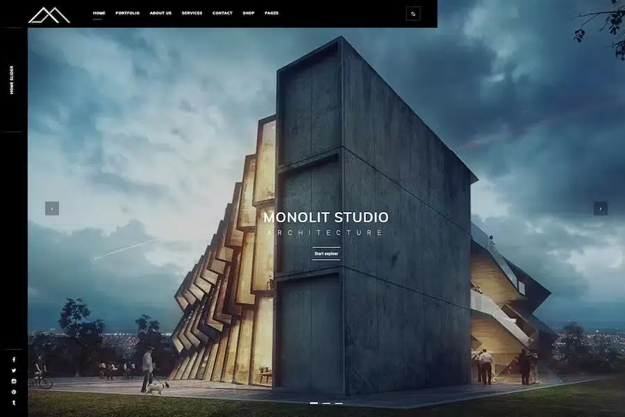 Monolit – Responsive Architecture WordPress Theme