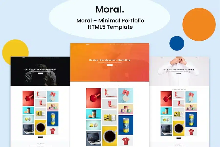 Moral – Minimal Portfolio Template