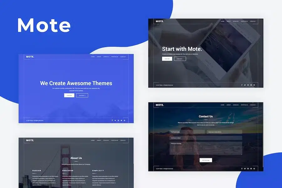 Mote – Versatile Coming Soon Template