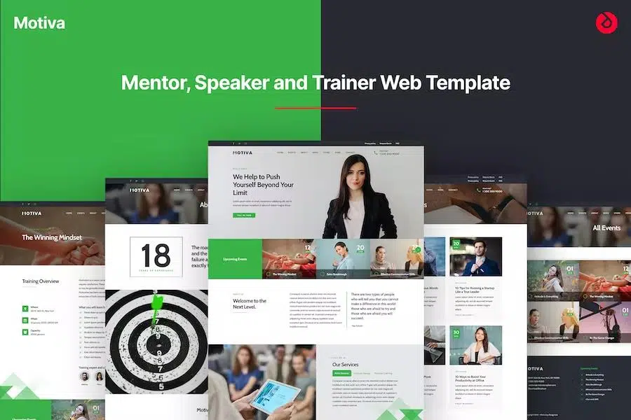 Motiva – Mentor, Coach and Speaker Website Template