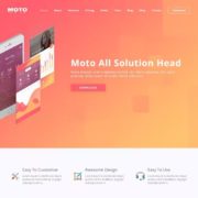 Moto – App Landing Page WordPress Theme