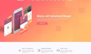 Moto – App Landing Page WordPress Theme