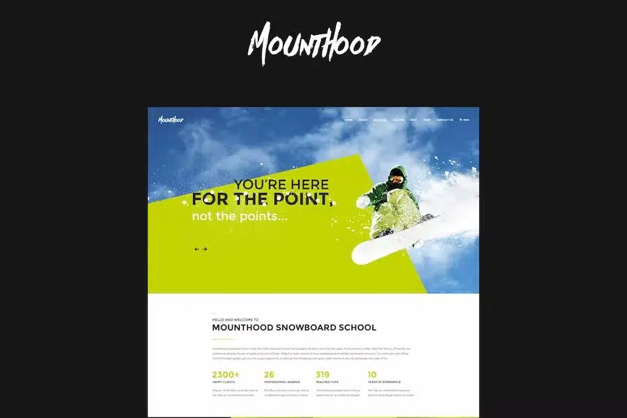 Mounthood – Ski and Snowboarding HTML Template