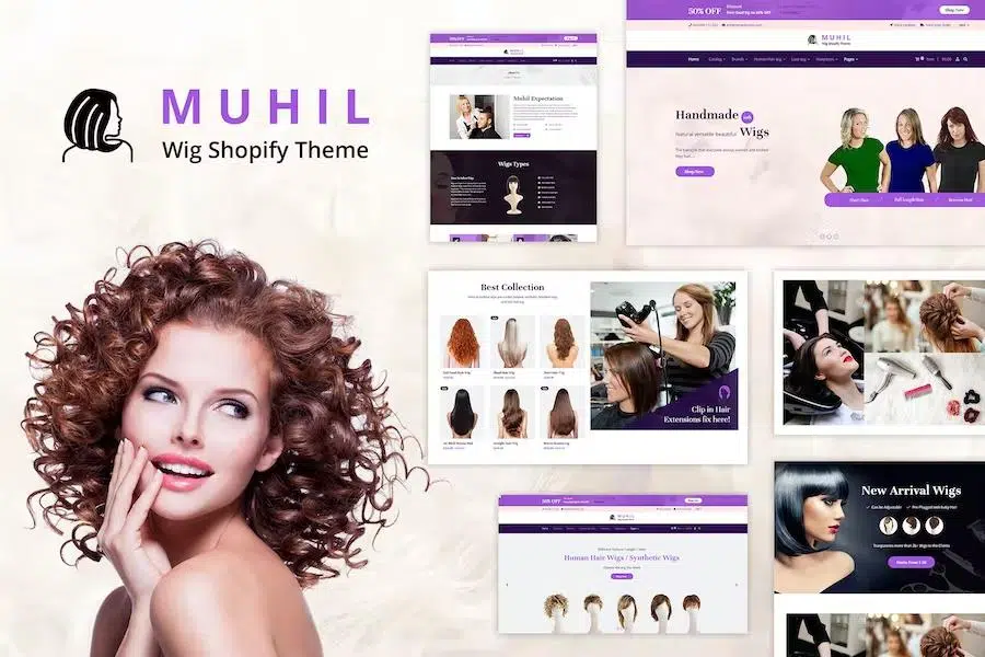 Muhil – Hair Salon, Extension & Hairdresser Shopify Theme