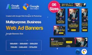 Multi-Purpose Banners HTML5 D74 Ad – GWD & PSD