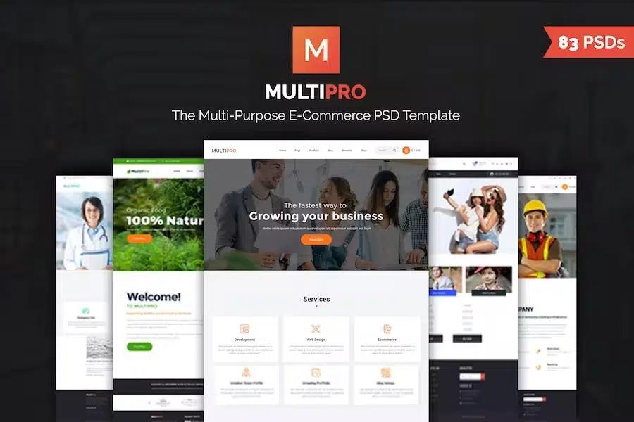 MultiPro – Multi-Purpose PSD Template