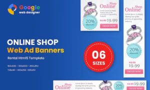 Multipurpose Online Shop Banner HTML5