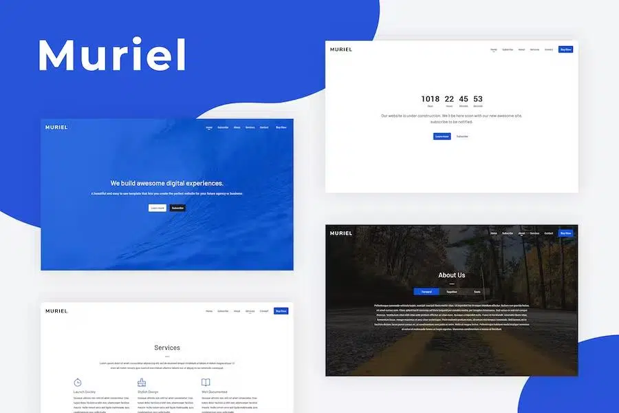 Muriel – Responsive Coming Soon Template